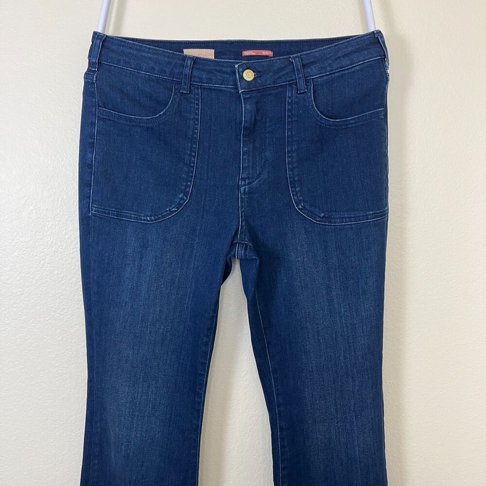 Pilcro Women Size 30P The Icon Flare Denim Jeans Casual Western Retro Festival - Picture 8 of 13